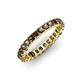 4 - Allie 3.00 mm Princess Cut Smoky Quartz Eternity Band 