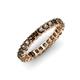 4 - Allie 3.00 mm Princess Cut Smoky Quartz Eternity Band 