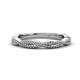 1 - Rosana Beaded Infinity Wedding Band 