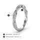 4 - Rosana Beaded Infinity Wedding Band 