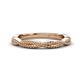 1 - Rosana Beaded Infinity Wedding Band 