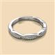 2 - Rosana Beaded Infinity Wedding Band 