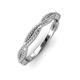 3 - Rosana Beaded Infinity Wedding Band 