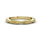 1 - Rosana Beaded Infinity Wedding Band 