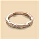 2 - Rosana Beaded Infinity Wedding Band 