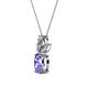 2 - Rayen Tanzanite and Diamond Slider Pendant 