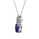 2 - Rayen Iolite and Diamond Slider Pendant 