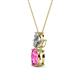 2 - Rayen Pink Sapphire and Diamond Slider Pendant 