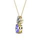 2 - Rayen Tanzanite and Diamond Slider Pendant 