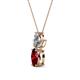 2 - Rayen Ruby and Diamond Slider Pendant 