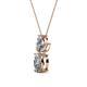 2 - Rayen Lab Grown and Mined Diamond Slider Pendant 