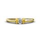 1 - Louisa 6x4 mm Oval Cut Lab Grown Diamond and Citrine Trellis Three Stone Engagement Ring 