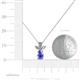 4 - Rayen Tanzanite and Diamond Slider Pendant 