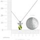 4 - Rayen Peridot and Diamond Slider Pendant 