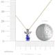 4 - Rayen Tanzanite and Diamond Slider Pendant 