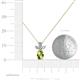 4 - Rayen Peridot and Diamond Slider Pendant 