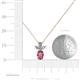 4 - Rayen Rhodolite Garnet and Diamond Slider Pendant 