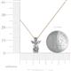 4 - Rayen Lab Grown and Mined Diamond Slider Pendant 