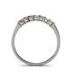 5 - Vivian 3.00 mm Citrine and Lab Grown Diamond 7 Stone Wedding Band 