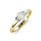 4 - Gemma 7x5 mm Oval Cut Opal and Diamond Trellis Three Stone Engagement Ring 