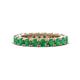 1 - Ellen 3.00 mm Emerald Eternity Band 