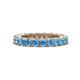1 - Ellen 3.00 mm Blue Topaz Eternity Band 