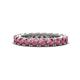 1 - Ellen 3.00 mm Rhodolite Garnet Eternity Band 