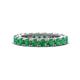 1 - Ellen 3.00 mm Emerald Eternity Band 