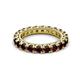 2 - Ellen 3.00 mm Red Garnet Eternity Band 