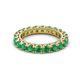 2 - Ellen 3.00 mm Emerald Eternity Band 