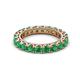 2 - Ellen 3.00 mm Emerald Eternity Band 