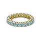 2 - Ellen 3.00 mm Aquamarine Eternity Band 