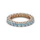 2 - Ellen 3.00 mm Aquamarine Eternity Band 
