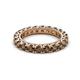 2 - Ellen 3.00 mm Smoky Quartz Eternity Band 