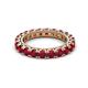 2 - Ellen 3.00 mm Ruby Eternity Band 