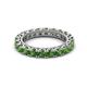 2 - Ellen 3.00 mm Green Garnet Eternity Band 