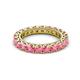 2 - Ellen 3.00 mm Pink Tourmaline Eternity Band 