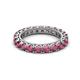 2 - Ellen 3.00 mm Rhodolite Garnet Eternity Band 