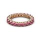 2 - Ellen 3.00 mm Rhodolite Garnet Eternity Band 