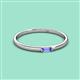 2 - Riley Bold 4x2 mm Baguette Tanzanite Minimalist Solitaire Promise Ring 