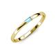 3 - Riley Bold 4x2 mm Baguette Blue Topaz Minimalist Solitaire Promise Ring 