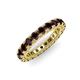 3 - Ellen 3.00 mm Red Garnet Eternity Band 