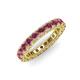 3 - Ellen 3.00 mm Rhodolite Garnet Eternity Band 