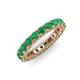 3 - Ellen 3.00 mm Emerald Eternity Band 