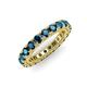3 - Ellen 3.00 mm Blue Diamond Eternity Band 