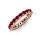 3 - Ellen 3.00 mm Ruby Eternity Band 