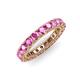 3 - Ellen 3.00 mm Pink Sapphire Eternity Band 