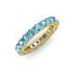 3 - Ellen 3.00 mm Blue Topaz Eternity Band 