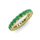 3 - Ellen 3.00 mm Emerald Eternity Band 