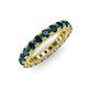 3 - Ellen 3.00 mm London Blue Topaz Eternity Band 